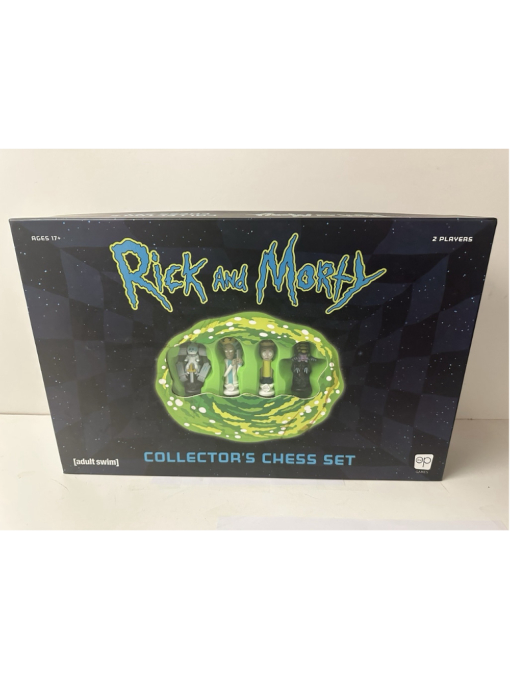 Rick and Morty Collectors Chess Set Complete Custom Game Board USAopoly Adult